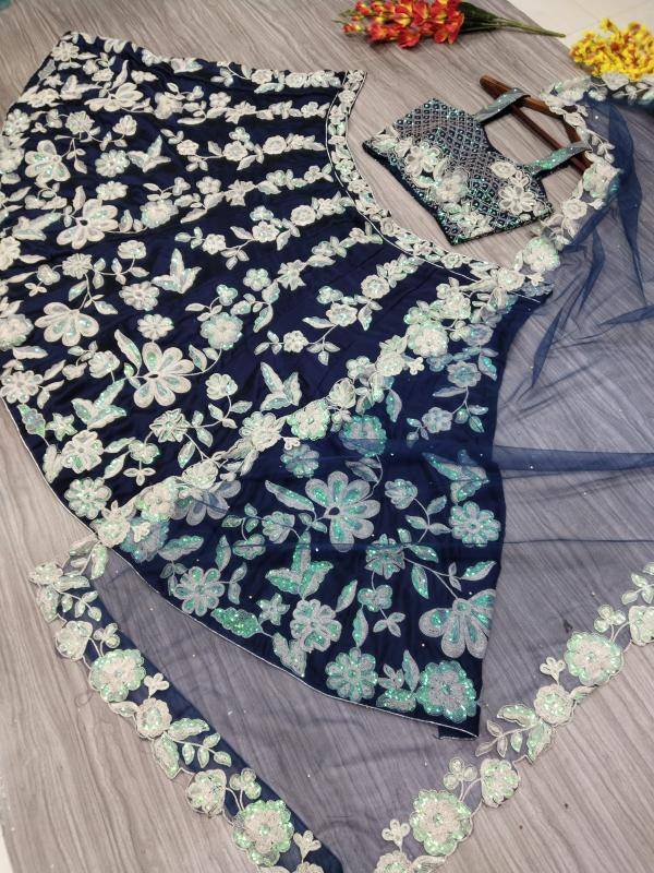 Premium Kasturi Silk Georgette HC 1017  Indian lehenga choli supplier